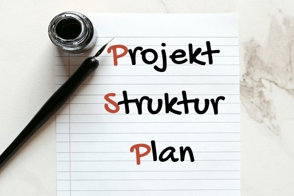 Porjektstruktur mit Plan